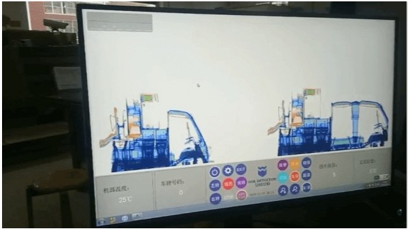 貨車通過x光安檢機是什么樣子的？